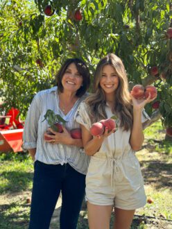 Mother-daughter Tracie and Natalie Tenerelli of Tenerelli Orchards. The Southern California tree fruit grower departed wholesale for direct to consumer sales.