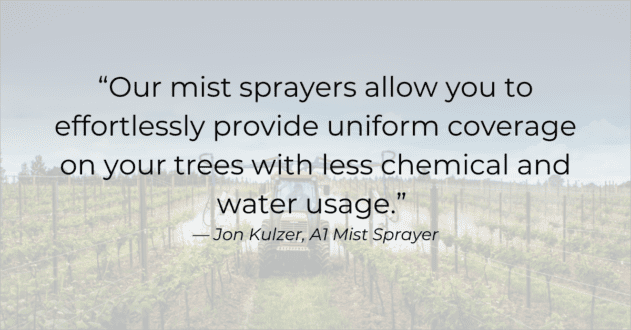 Quote from A1 Mist sprayers o their equipment